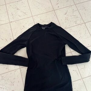 Figs Black Long Sleeve Under Scrub